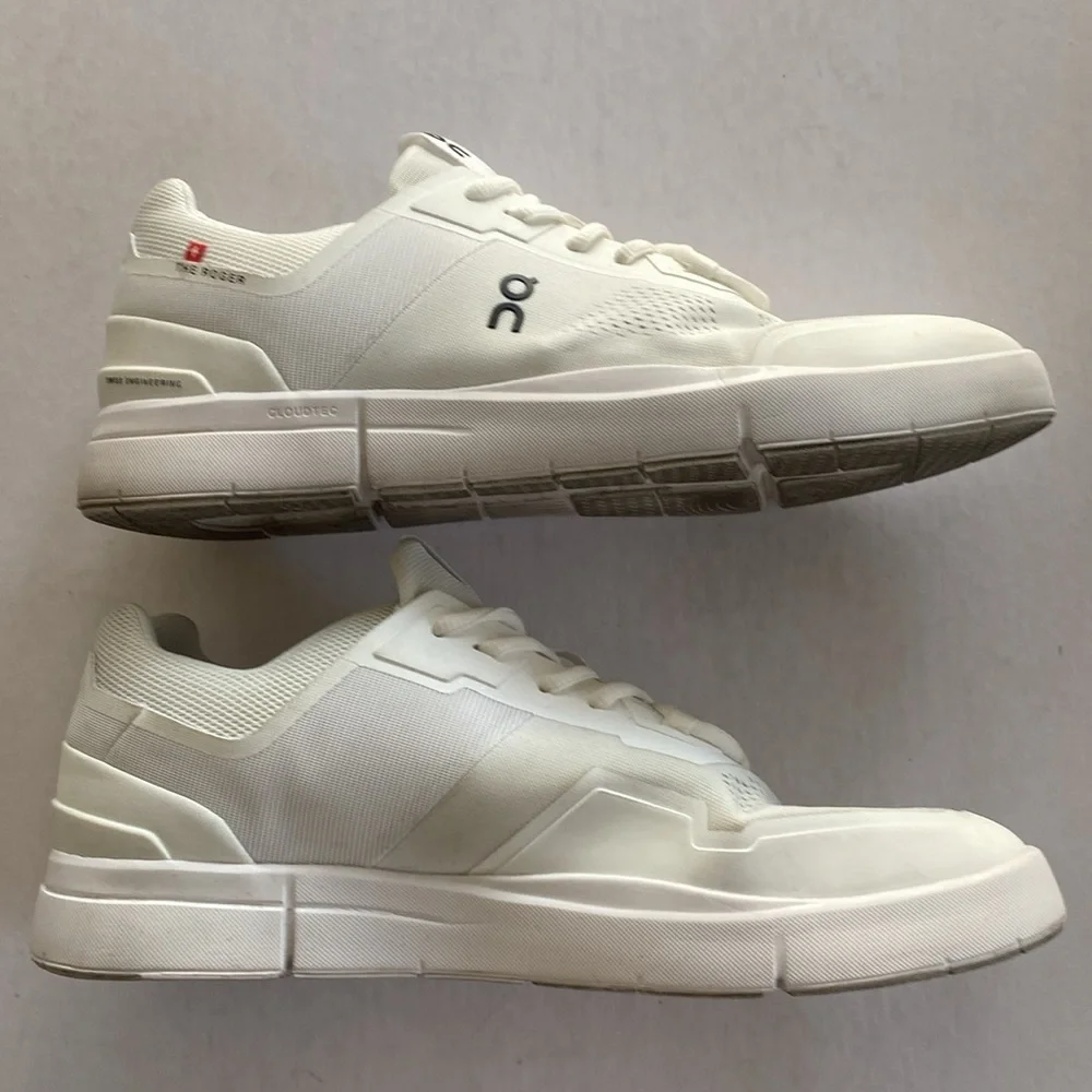 On Running “ The Roger “ Spin White Athletic Sneakers Size 12 Men’s